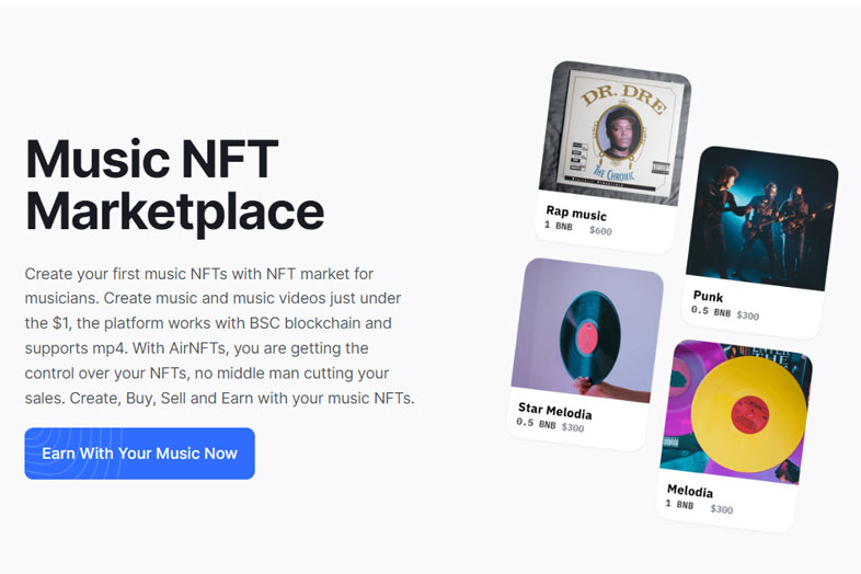 AirNFTs - a marketplace for NFT music